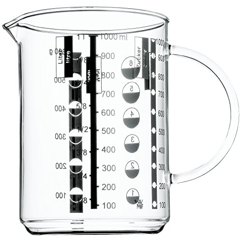 WMF Messbecher 1 l Gourmet aus hitzebeständigem Glas